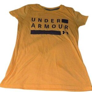 Under Armour Womens Loose Fit HeatGear T-Shirt XS Yellow